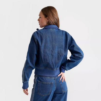 Women's Adidas Originals Firebird Denim Track Top