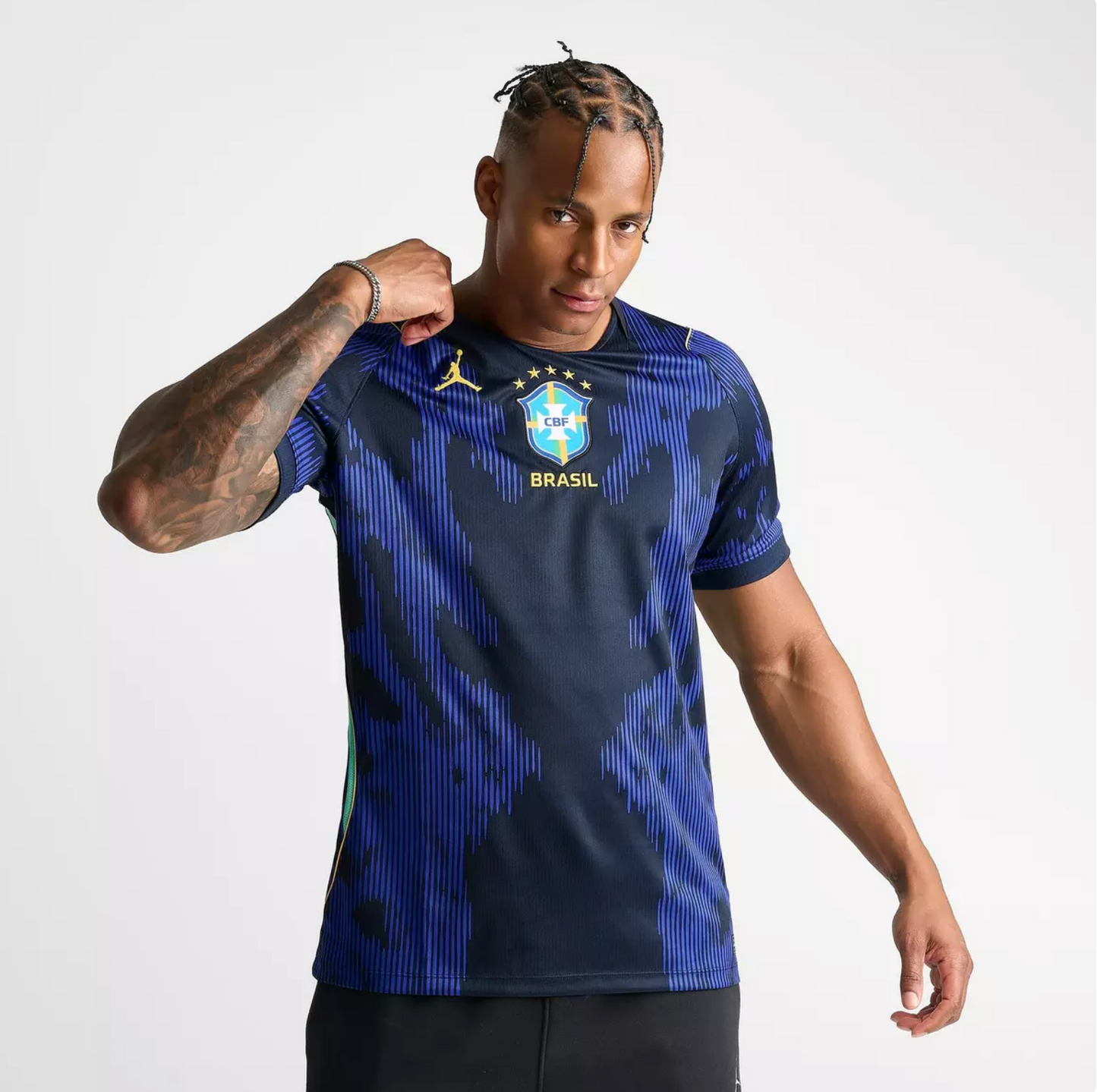 Men's Jordan Brazil 2026 Stadium Away Dri-FIT Replica Soccer Jersey