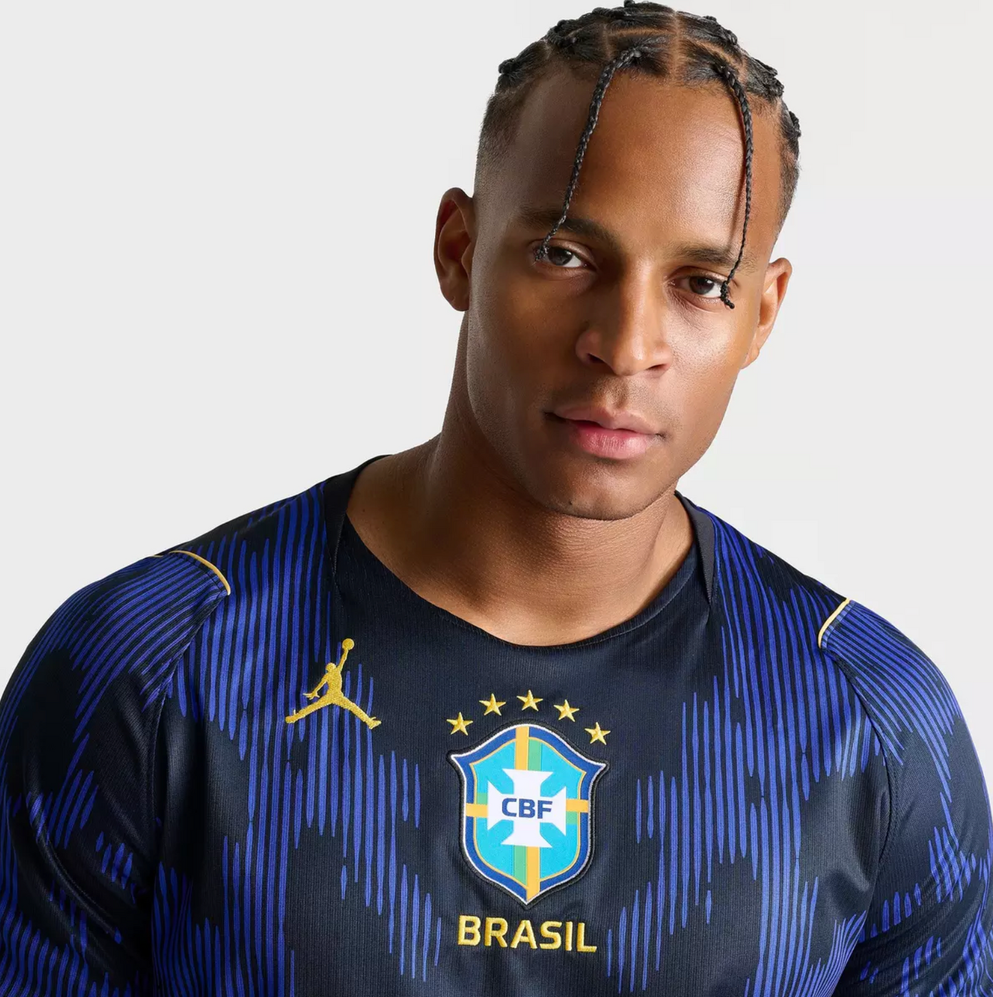 Men's Jordan Brazil 2026 Stadium Away Dri-FIT Replica Soccer Jersey