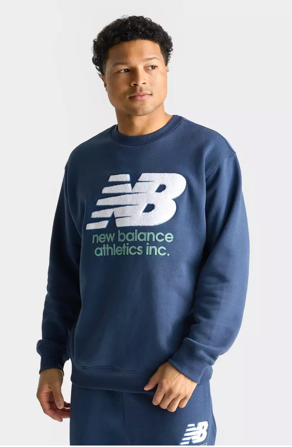 Men's New Balance Athletics Chenille Fleece Crewneck Sweatshirt