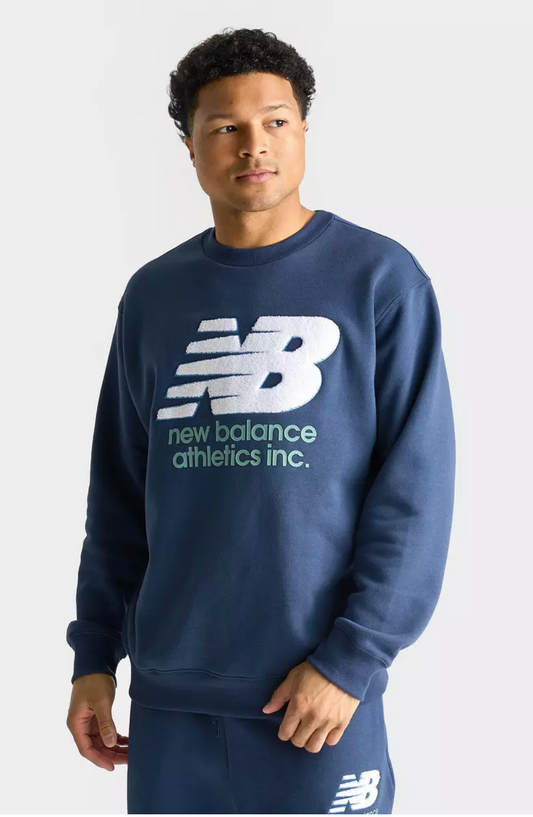 Men's New Balance Athletics Chenille Fleece Crewneck Sweatshirt