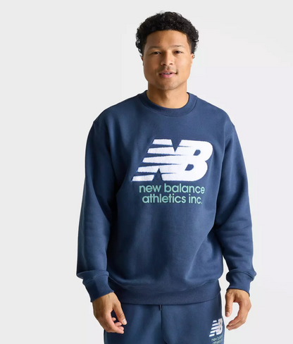 Men's New Balance Athletics Chenille Fleece Crewneck Sweatshirt